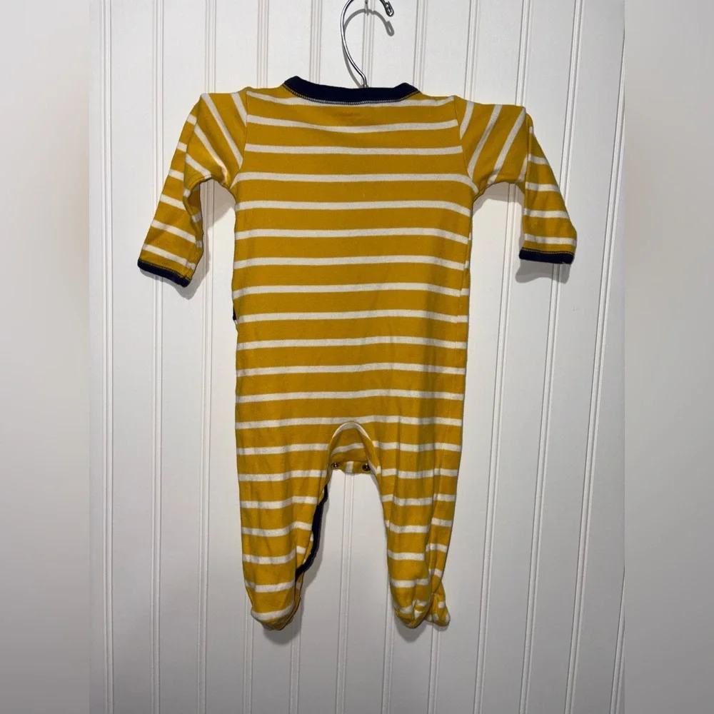 Carter's Yellow and Blue Footies with Built-in Feet